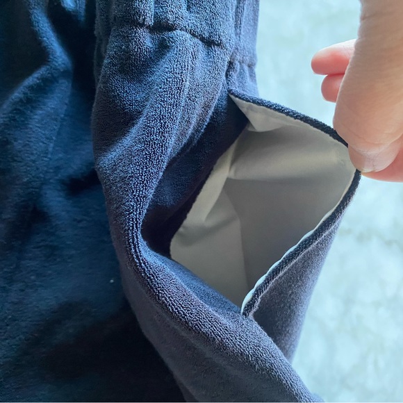 Authentic NWT Moncler Terry Swim Cover Up Shorts - Picture 6 of 9